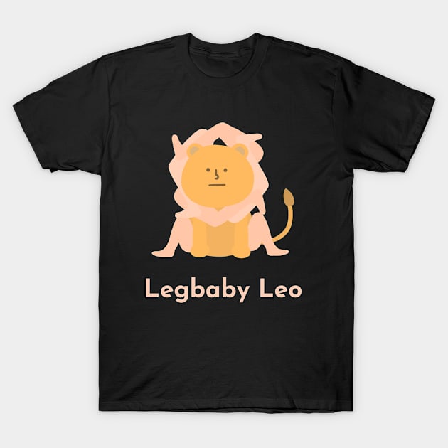 Legbaby Leo | Zodiac | Cute | Funny | Weird | Gift | Minimalist | Star Sign | Astrology | T-Shirt by WiseCat